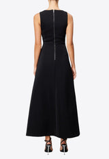 Mossman Remedy Draped V-neck Maxi Dress Black M95979BLACK