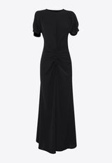 Mossman No Remorse Ruched Maxi Dress Black M96423BLACK