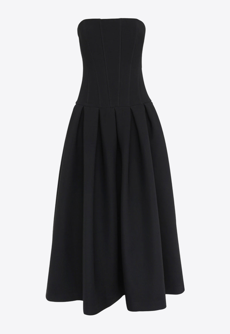 Mossman Enchant Strapless Midi Dress Black M96489BLACK