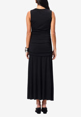 Mossman Sole Purpose Ruched Maxi Dress Black M97304_BLACK