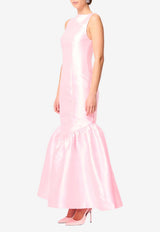 Mossman Realm Flared Maxi Dress Pink M97400_PINK