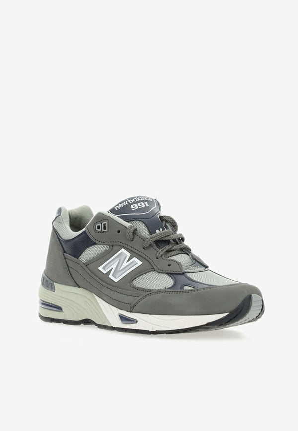 New Balance 991 Paneled Low-Top Sneakers M991GNS_000_GREY
