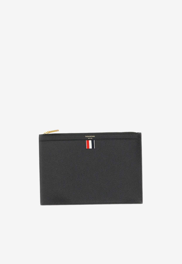 Thom Browne Small Grained Leather Document Holder Black MAC019L_00198_001