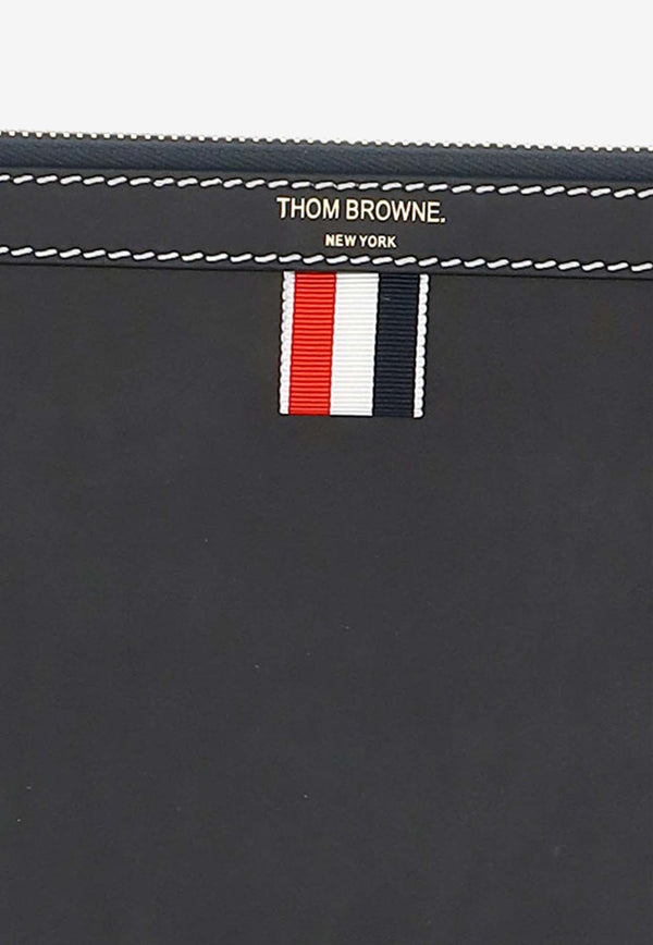 Thom Browne Small Smooth Leather Document Holder Navy MAC019L_L0044_415