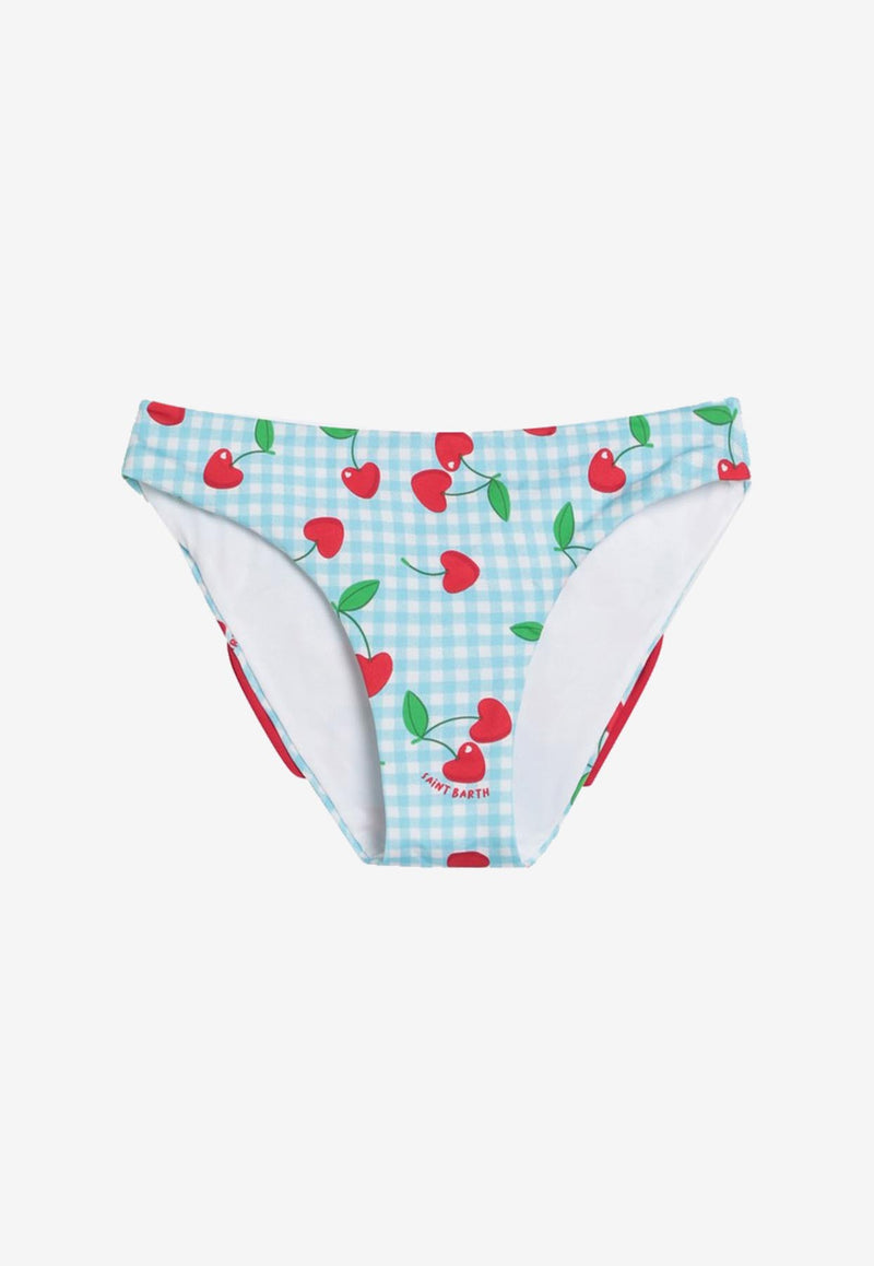 MC2 Saint Barth Kids Girls Madame Vichy and Cherries Bikini Bottom Multicolor MAD000101258H/Q_MC2-31