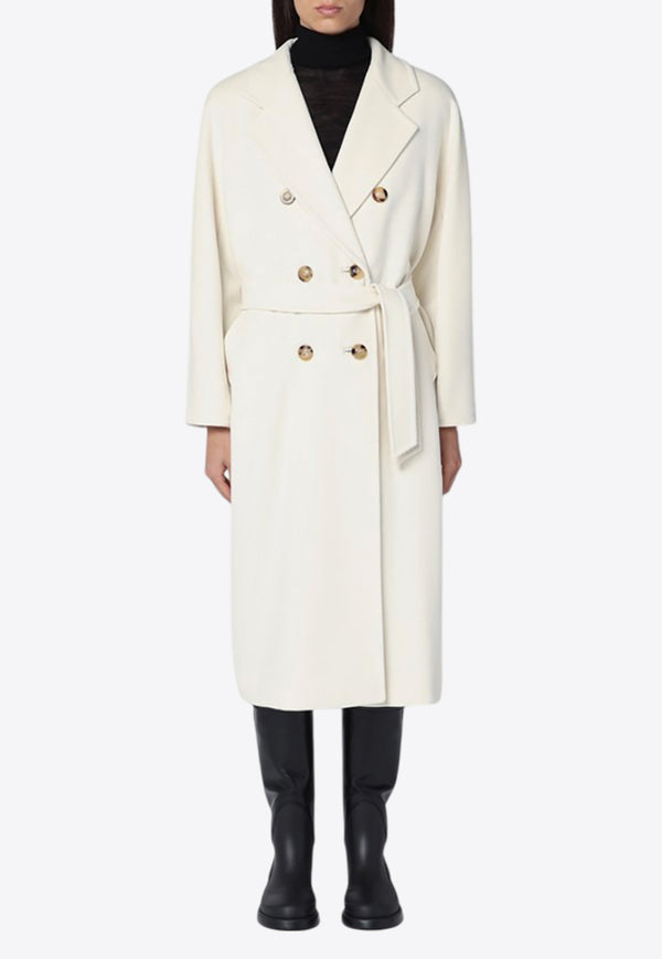 Max Mara Madame Double-Breasted Wool-Blend Coat White MADAMEWO/P_MAXM-021