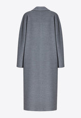 Max Mara Madame Double-Breasted Wool Coat Gray MADAMEWO/S_MAXM-018
