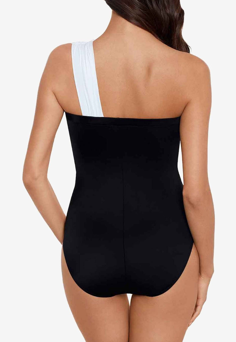 Magicsuit Colorblocked Goddess One-Piece Swimsuit Monochrome