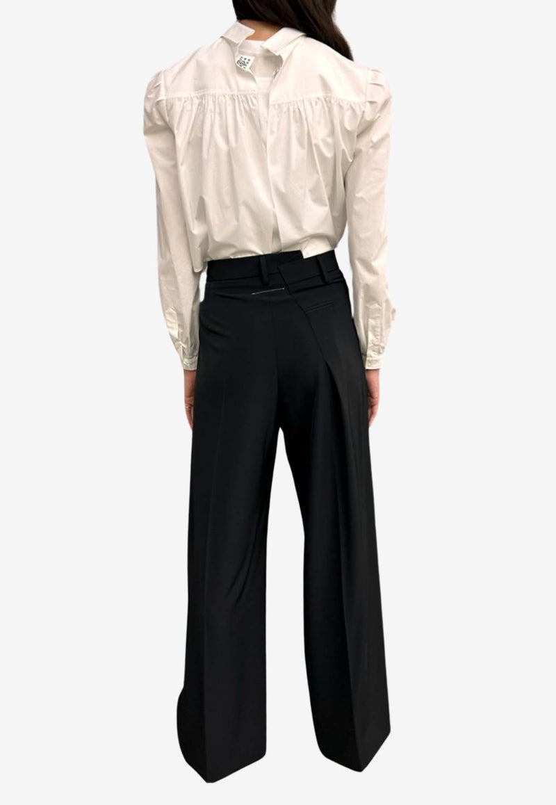 MM6 Maison Margiela Deconstructed Tailored Pants Black