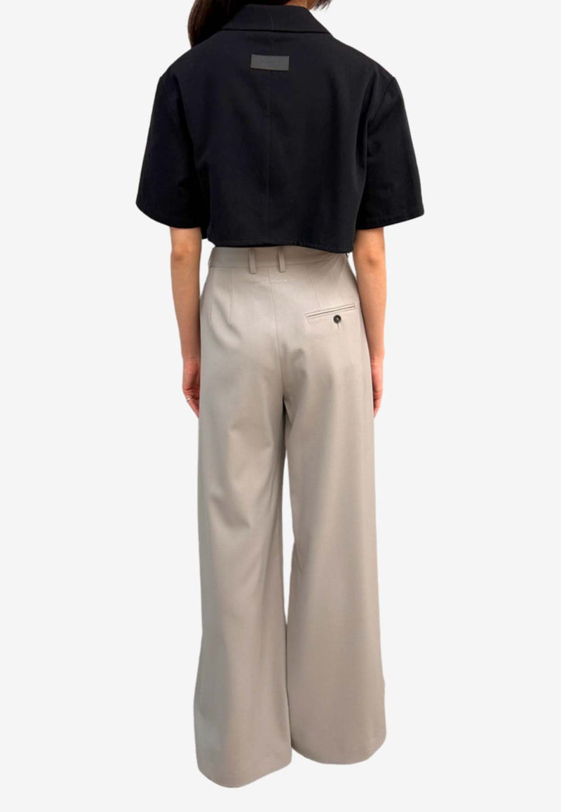 MM6 Maison Margiela Safety Pin Tailored Pants Taupe