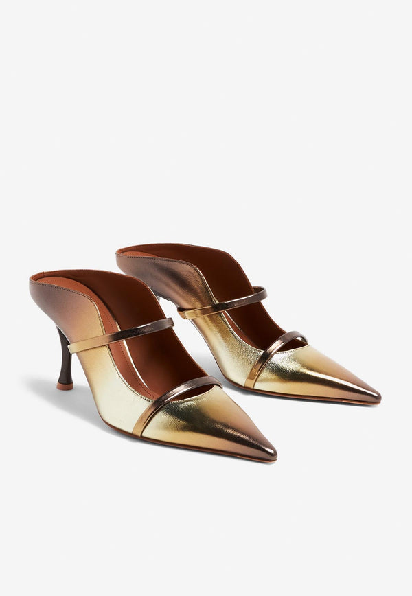 Malone Souliers Mamie 70 Leather Gradient-Effect Mules MAMIE 70-1 BRONZE DEGRADE