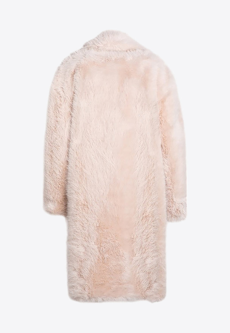 Sportmax Manico Faux-Fur Coat Pink MANICOPL/P_SPORM-003