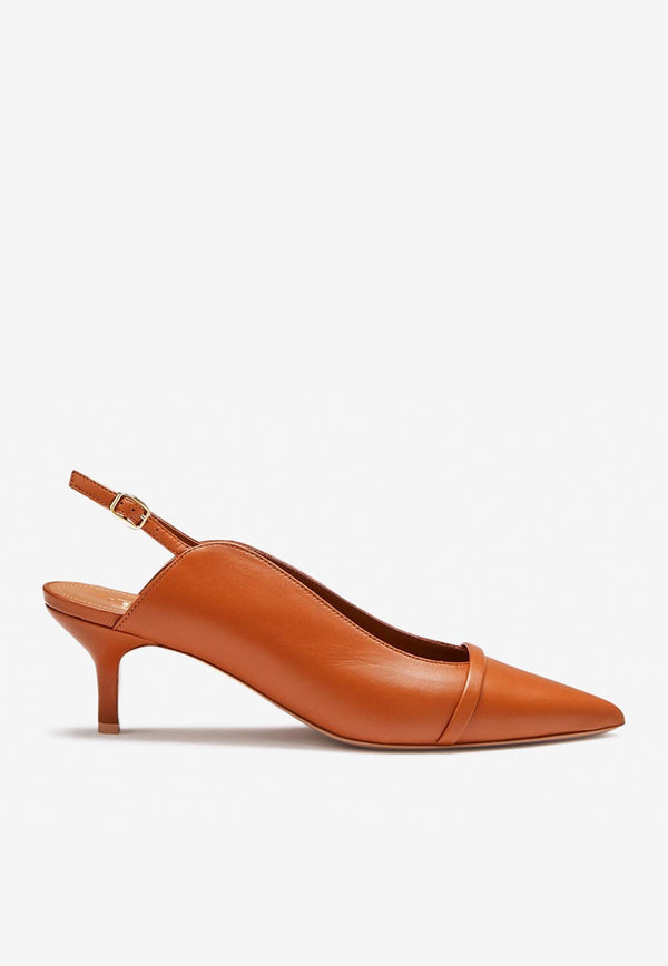 Malone Souliers Marion 45 Nappa Leather Slingback Pumps Cinnamon MARION 45-42 CINNAMON/CINNAMON