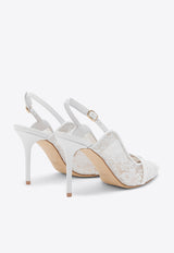 Marion 85 Pointed Mesh Slingback Pumps