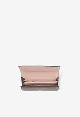 Jimmy Choo Martina Leather Wallet MARTINA KHY BLACK/MACARON/LIGHT GOLD