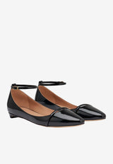 Malone Souliers Mary Patent Leather Ballet Flats Black MARY 10-1 BLACK