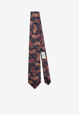Etro Paisley Jacquard Silk Tie Blue MASA0001-AQ223 S9883