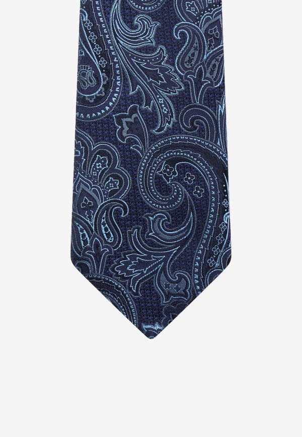 Etro Floral Jacquard Silk Tie Blue MASA0001-AQ234 S9883