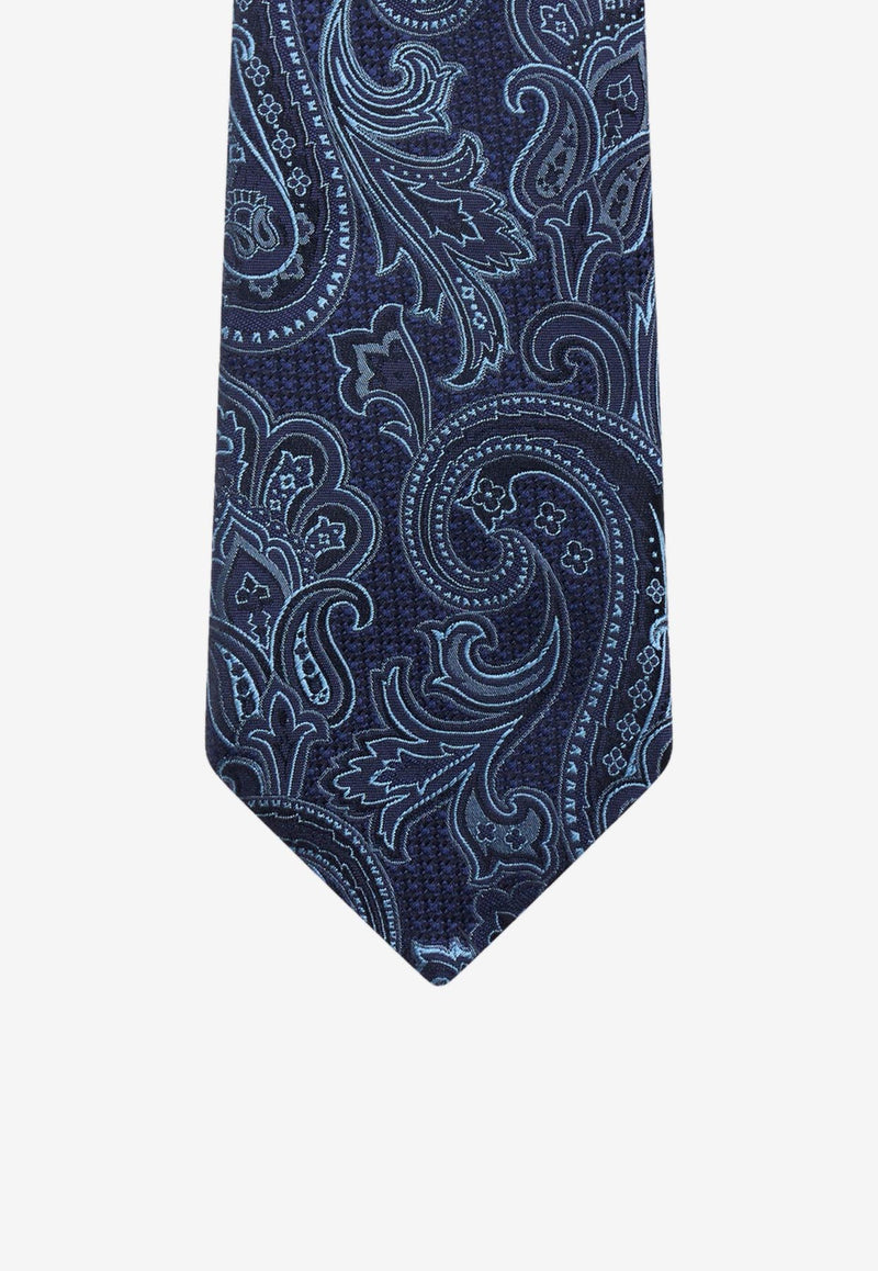 Etro Floral Jacquard Silk Tie Blue MASA0001-AQ234 S9883