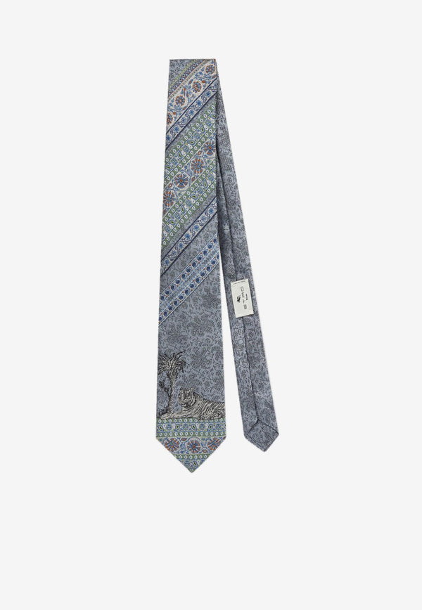 Etro Geometric Design Silk Tie MASA0003-AQ077 S9880 Multicolor