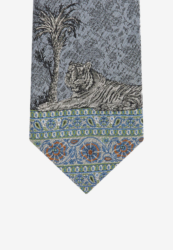 Etro Geometric Design Silk Tie MASA0003-AQ077 S9880 Multicolor