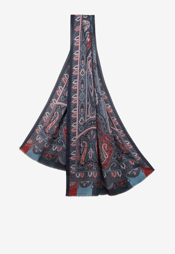 Etro Printed Cashmere-Blend Scarf Multicolor MATA0007-AKB42 S9883