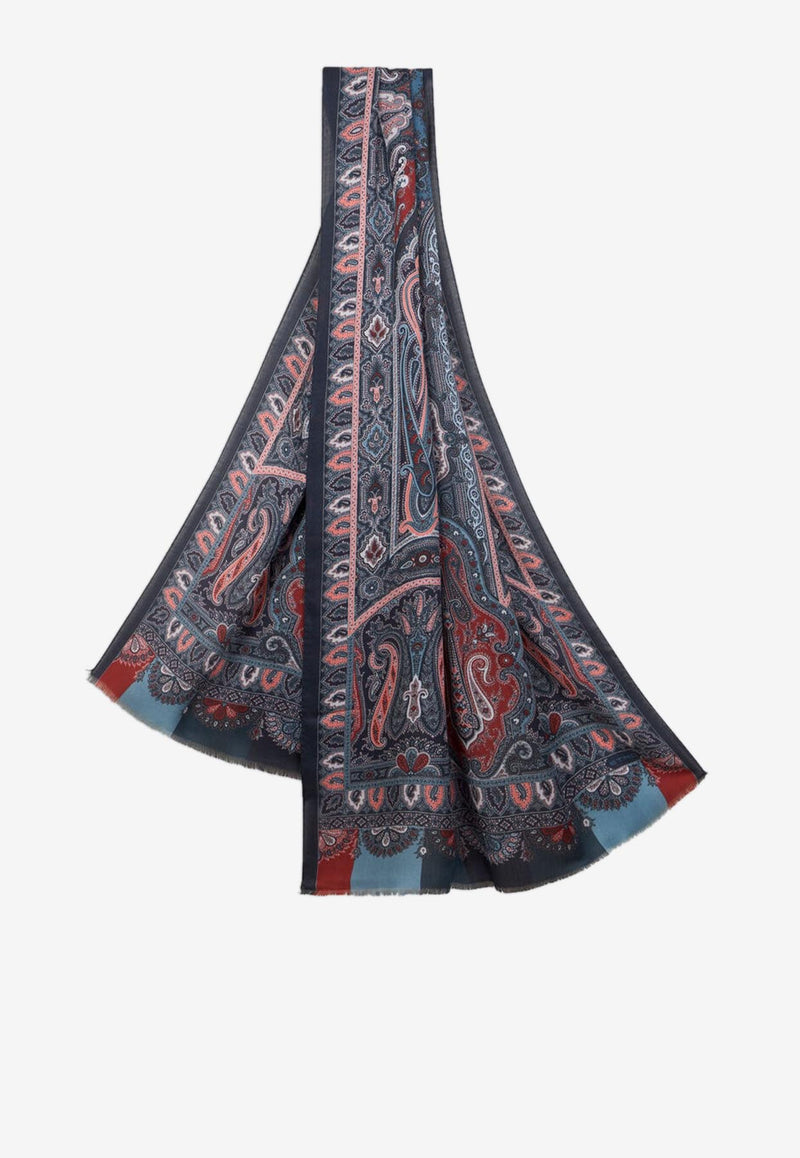 Etro Printed Cashmere-Blend Scarf Multicolor MATA0007-AKB42 S9883