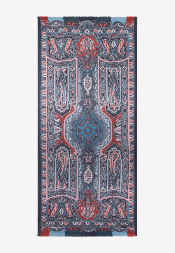 Etro Printed Cashmere-Blend Scarf Multicolor MATA0007-AKB42 S9883