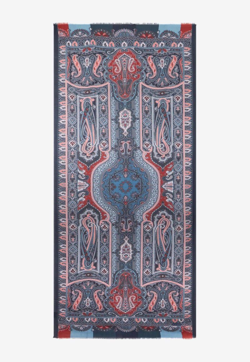 Etro Printed Cashmere-Blend Scarf Multicolor MATA0007-AKB42 S9883