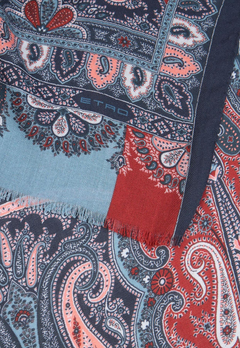 Etro Printed Cashmere-Blend Scarf Multicolor MATA0007-AKB42 S9883