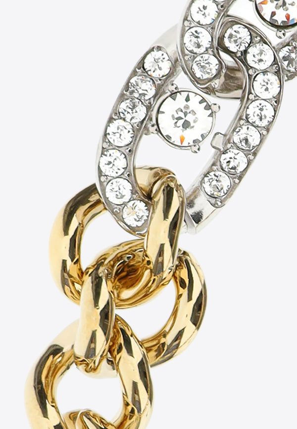 Amina Muaddi Matthew Crystal Embellished Chain Choker Gold MATTHEWCHOKER_000_WHIGOL