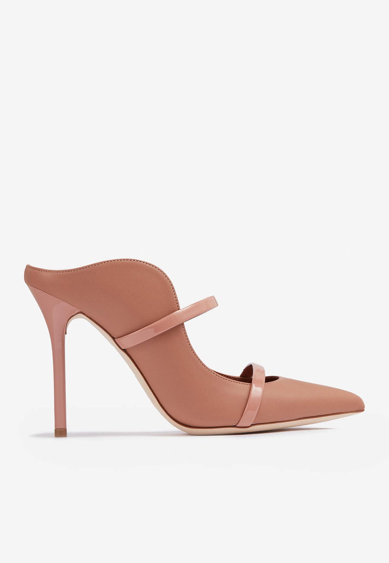 Malone Souliers Maureen 100 Nappa Leather Mules MAUREEN 100-178 BLUSH/BLUSH