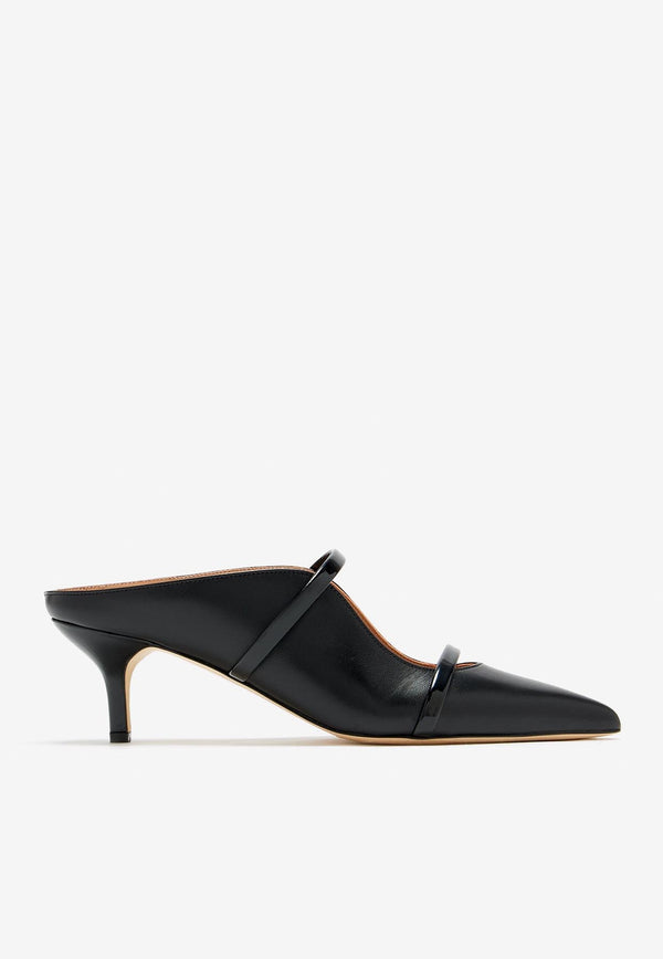 Malone Souliers Maureen 45 Nappa Leather Mules MAUREEN 45-10 BLACK/BLACK