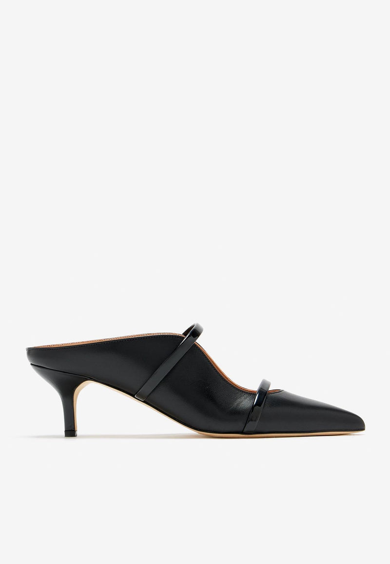 Malone Souliers Maureen 45 Nappa Leather Mules MAUREEN 45-10 BLACK/BLACK