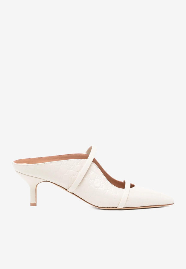 Malone Souliers Maureen 45 Nappa Leather Mules MAUREEN 45-11 CREAM/CREAM