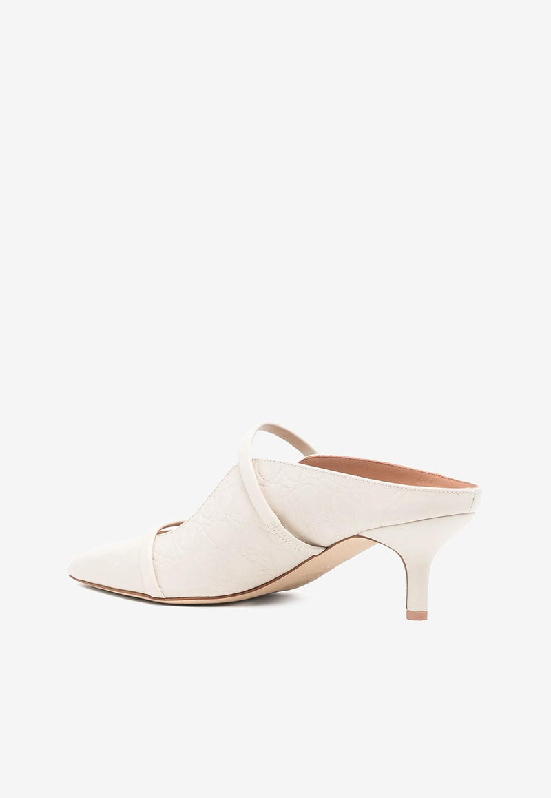 Malone Souliers Maureen 45 Nappa Leather Mules MAUREEN 45-11 CREAM/CREAM