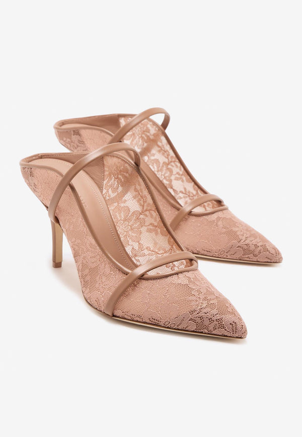 Malone Souliers Maureen 70 Mesh Mules MAUREEN 70-438 BLUSH/BLUSH