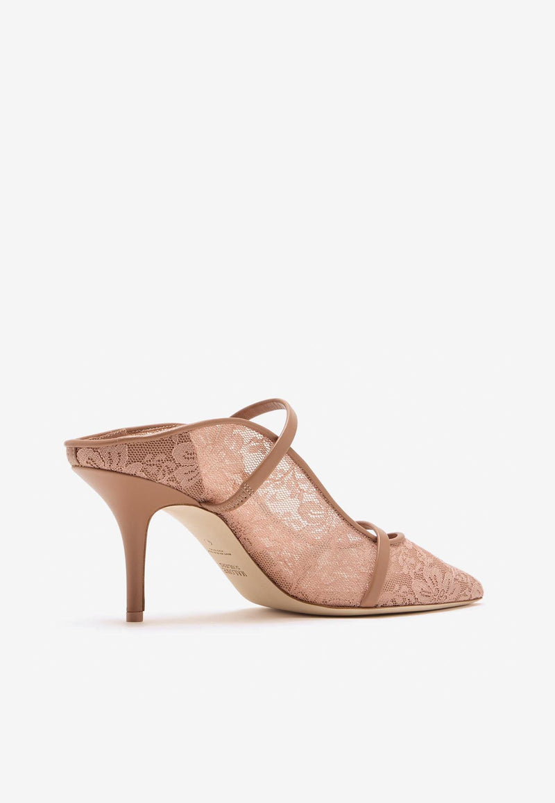 Malone Souliers Maureen 70 Mesh Mules MAUREEN 70-438 BLUSH/BLUSH