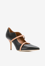 Malone Souliers Maureen 70 Nappa Leather Pumps MAUREEN PUMP 70-5 BLACK/BLUSH