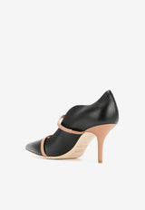 Malone Souliers Maureen 70 Nappa Leather Pumps MAUREEN PUMP 70-5 BLACK/BLUSH