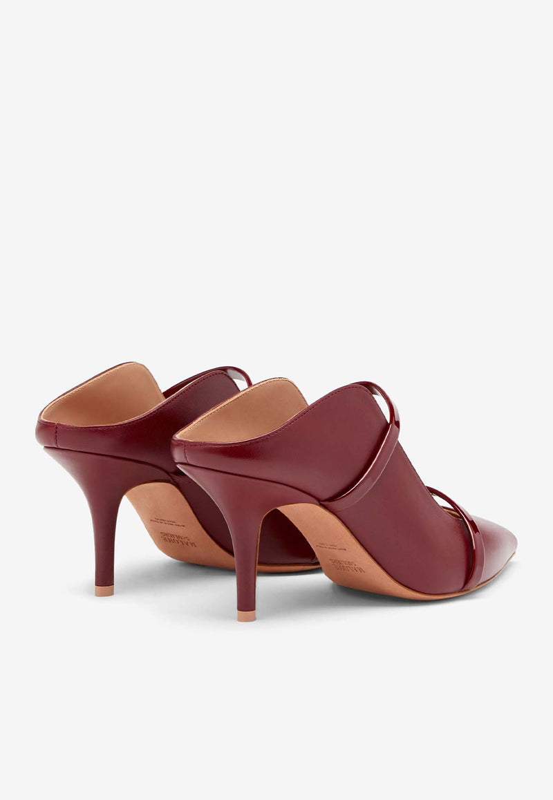 Malone Souliers Maureen 70 Nappa Leather Mules Red MAUREEN70-401RED