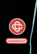 Casablanca Logo Patch Velvet Track Pants Black MAW25JTR30001_BLACK