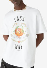 Casablanca Casa Way Orange Mascot Printed T-shirt Orange MAW25JTS00102_ORANGE