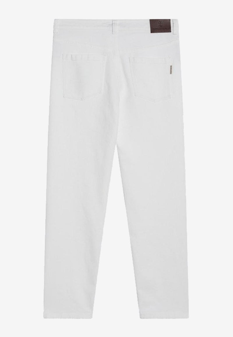 Brunello Cucinelli Essential Straight Jeans White MB057P5732WO/P_CUCIN-C159