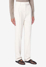 Brunello Cucinelli Straight-Leg Tailored Pants White MB117P8667WO/P_CUCIN-C1177