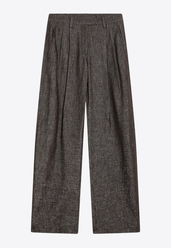 Brunello Cucinelli Straight-Leg Tailored Pants Brown MB148P4022DE/R_CUCIN-C003