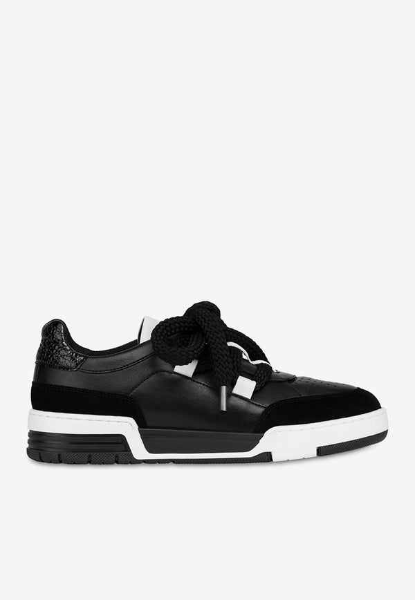 Moschino Streetball Low-Top Sneakers MB15704G1IGAB00A MIX NERO Black
