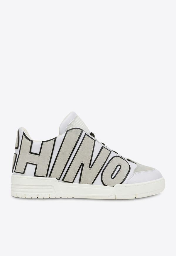 Moschino Streetball Low-Top Sneakers MB15714G1IGAD10A MIX BIANCO White