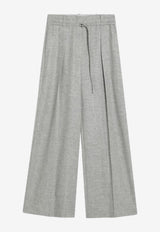 Brunello Cucinelli Wide-Leg Tailored Pants Gray MB162P9050WO/R_CUCIN-C030