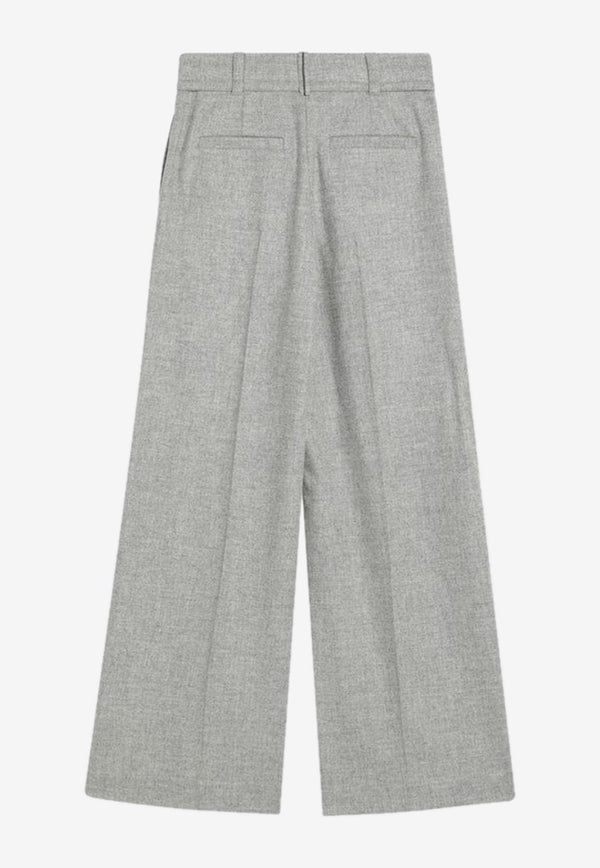 Brunello Cucinelli Wide-Leg Tailored Pants Gray MB162P9050WO/R_CUCIN-C030